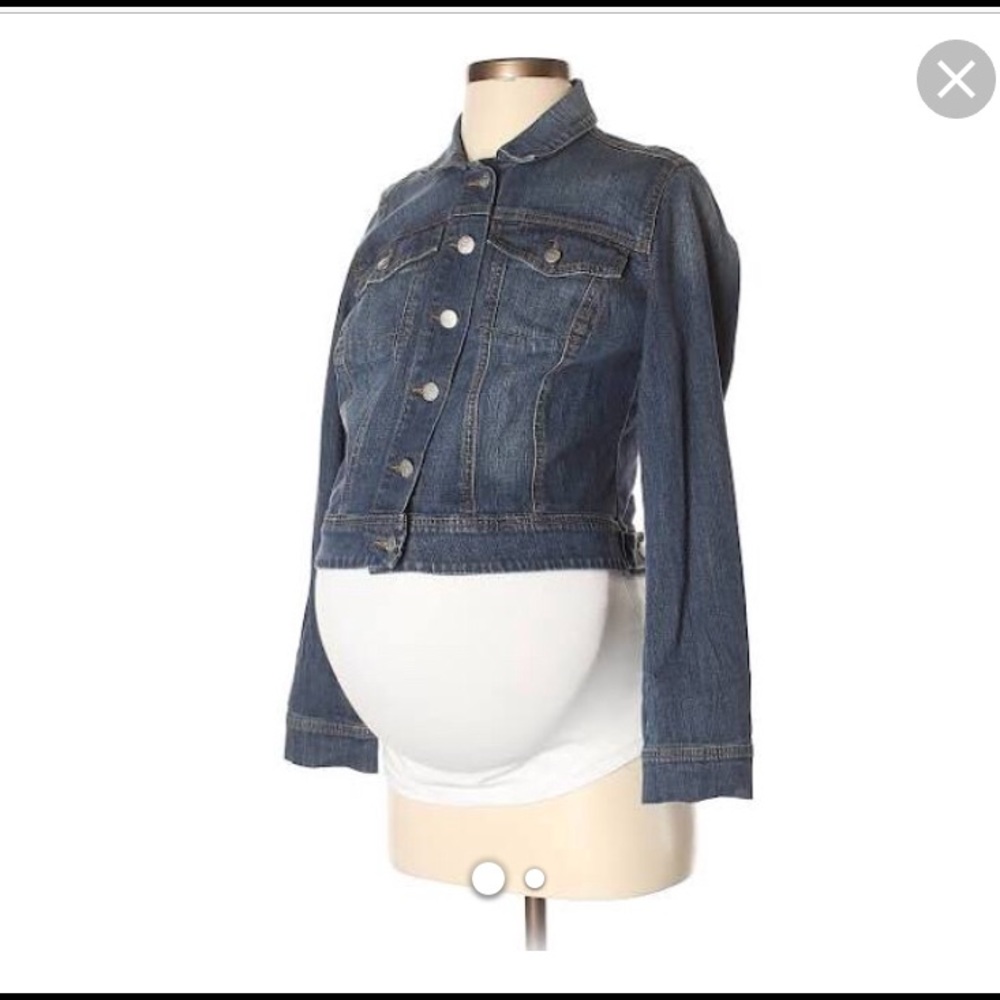 Jessica Simpson maternity Jean jacket